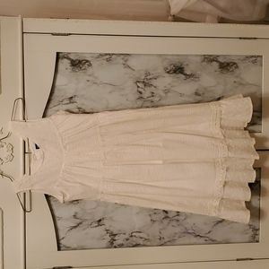 Girls size 7. White eyelet dress